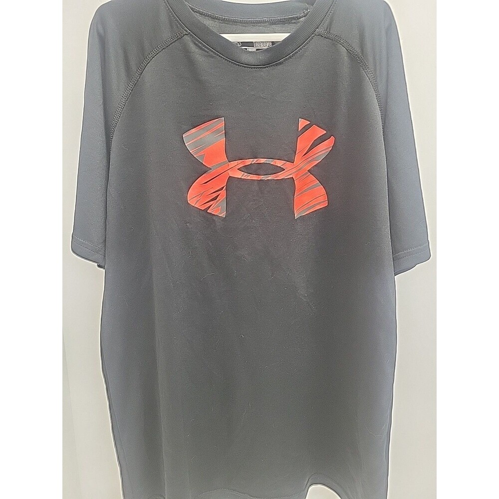 Under Armour HEAT GEAR Size YL Boys Crew Neck Short Sleeve Athletic